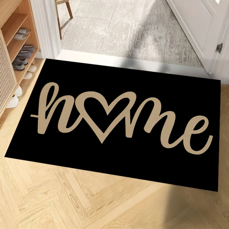 A Heart-Shaped Washable Doormat, Suitable for Entryways, Bathrooms, Living Rooms, Laundry Rooms, Home Decor, And Spring Decoration