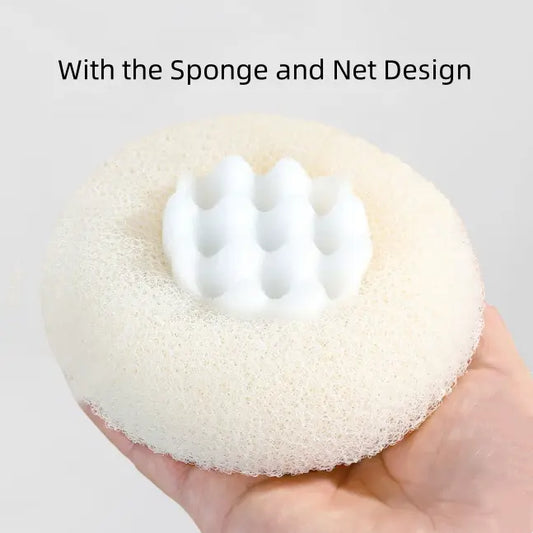 2 Counts Bath Sponge Body Brush,Exfoliating Body Scrubber Mesh Balls,Bath Loofah Sponge Brush to Scrub The Body and Enjoy Shower-Random Colors sponge baby natural sponge,sohochic