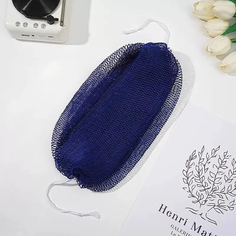 African Net Sponge Bath Accessory - Ethically Sourced from Nigeria, Authentic Body Scrubber Exfoliating Tool, Porous, Hygiene-Focused, Quick-Drying, #SohoChic Beauty