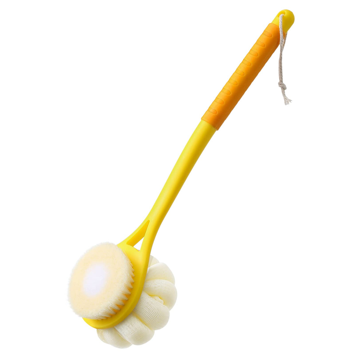 Shower Body Brush,Soft Bristles & Loofah Back Scrubber Bath Mesh Sponge