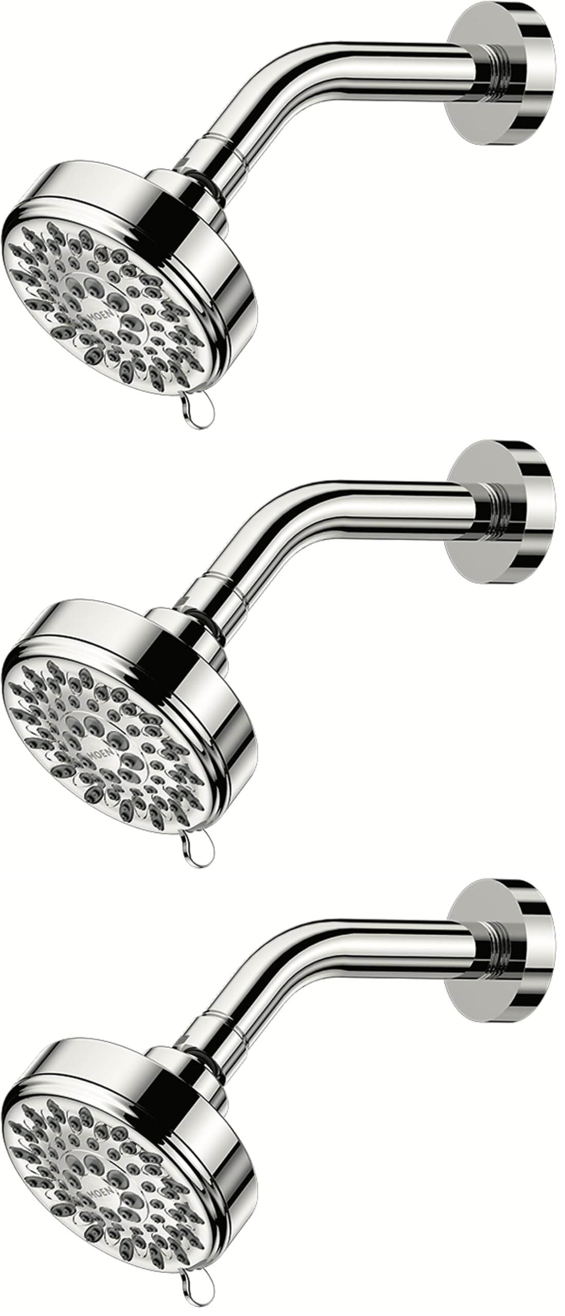 Moen Ignite Chrome Five-function Shower Head With 2.5 GPM High-Pressure Spray, 20090