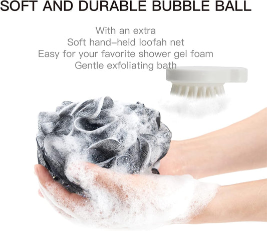 Exfoliating Loofah Brush, Body Scrubber for Shower, Bath Sponge