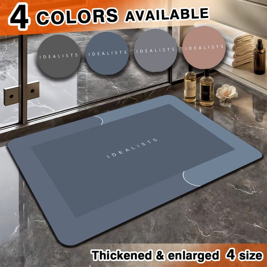 Super Absorbent Diatomaceous Earth Bath Mat Quick Drying, Non-Slip, Soft And Comfortable Bathroom Mat Set, Pet Feeding Mat, Suitable for Bathrooms, Showers, Door Mats, Kitchen Floor Mats, Bathroom Anti-Slip Mats, Winter Home Decor Christmas Gifts