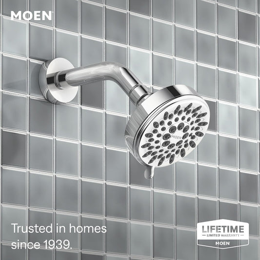 Moen Ignite Chrome Five-function Shower Head With 2.5 GPM High-Pressure Spray, 20090