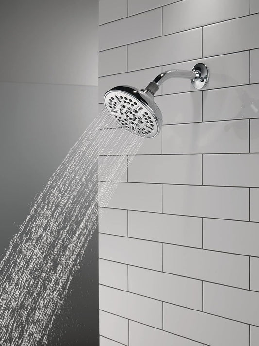 Delta Faucet 8-Spray Touch-Clean Chrome Shower Head, Delta Shower Heads, Showerhead, Shower Head Chrome, 2.5 GPM Water Flow, Chrome 75898