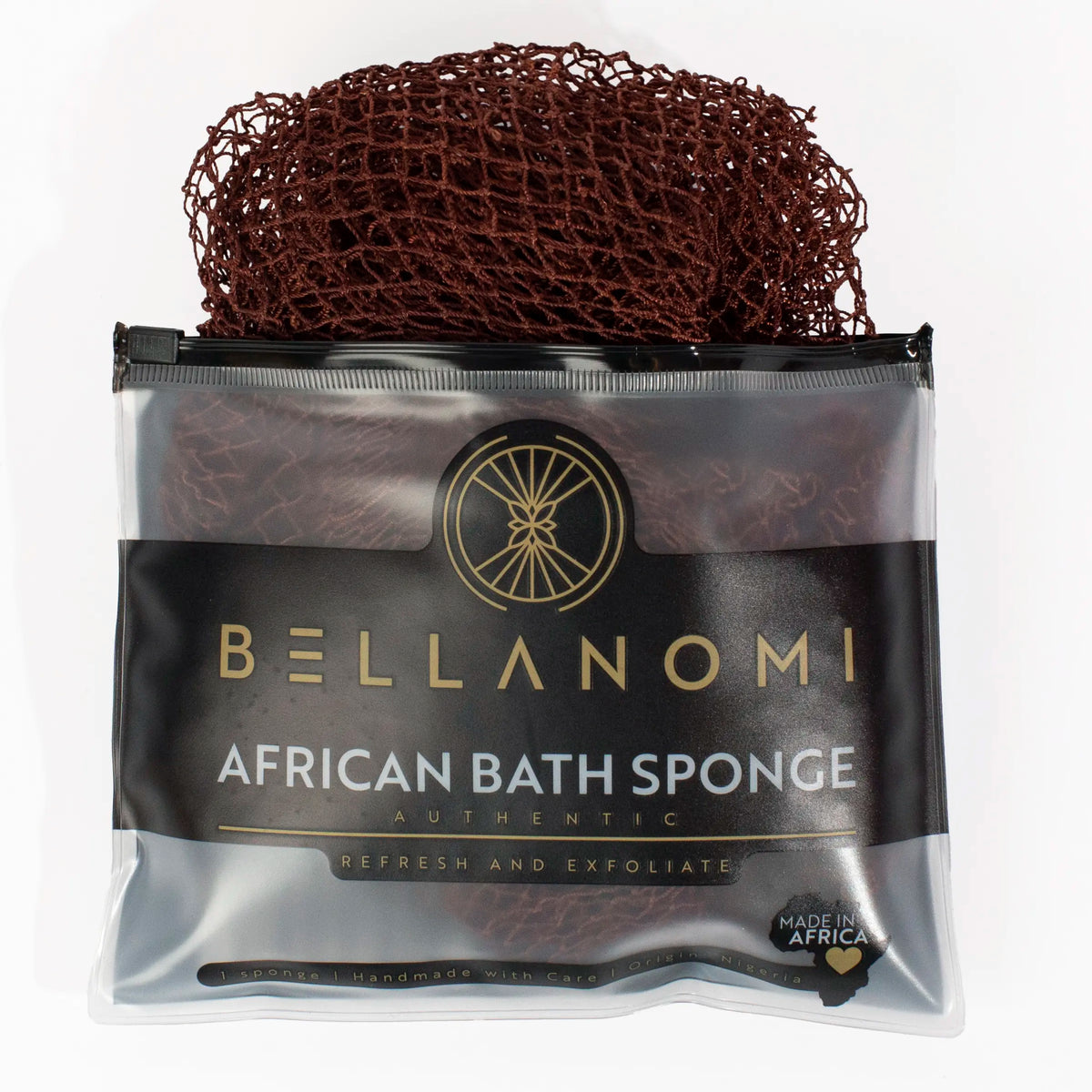 African Exfoliating Net Sponge, Authentic Ethically Sourced from Nigeria Body Scrubber