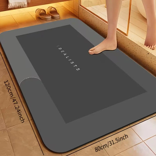 Super Absorbent Quick-Dry Bath Mat - Soft, Non-Slip Diatomite-19.69*31.5inch