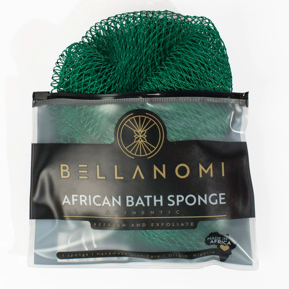 African Exfoliating Net Sponge, Authentic Ethically Sourced from Nigeria Body Scrubber