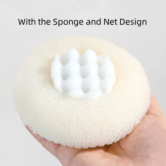 2 Counts Bath Sponge Body Brush,Exfoliating Body Scrubber Mesh Balls,Bath Loofah Sponge Brush to Scrub The Body and Enjoy Shower-Random Colors sponge baby natural sponge,sohochic