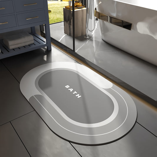 Non Slip, Quick Dry, Bath Mat Rug for Bathroom Floor - Easy Care Shower Rug for Outside Bathtub