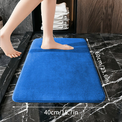 1pc Ultra-Soft Absorbent Mat 25D Thickened Non-Slip Machine Washable Luxury Memory Foam Bath Mat Quick-Dry Thickened Toilet Rug Soft Comfortable Home Decor Living Room Kitchen Laundry Room Bedroom Indoor Use