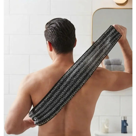 Japanese-Style Exfoliating Bath Towel Set - Body Scrub Towel, Body Loofah, Bath Brush, Back Scrubber, Unisex Daily Care Bathroom Accessories,sohochic