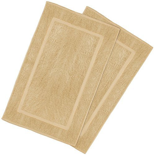Utopia Towels Cotton Bath Mat, 21x34 in, 2 Pack, Grey