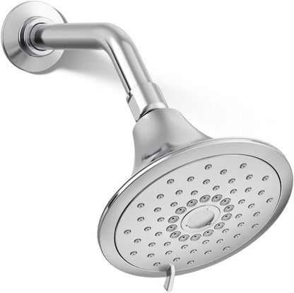 KOHLER 22169-G-CP Forté® Three-function showerhead, 1.75 GPM, Full Coverage, Pulsating Massage, Silk Spray, Corrosion Resistant, Polished Chrome