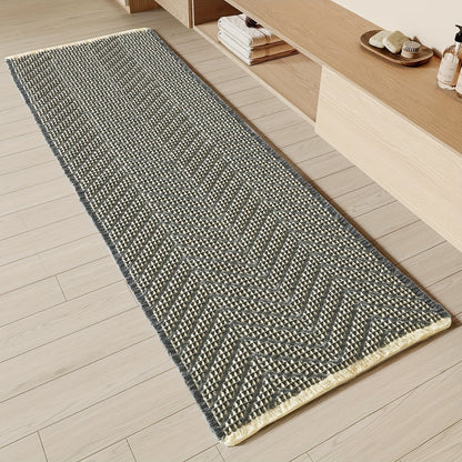 Upgraded Waffle Bath Mat - Super Absorbent, Non-Slip, Machine Washable Bathroom Rugs with Quick Dry & Ultra Soft Design, Boho Farmhouse Decor, Rubber Backed for Safety, Bath Rug for Bathroom Rug, Kitchen Room, Bedroom, Laundryroom