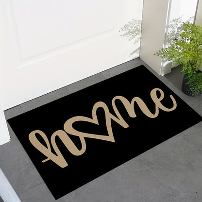 A Heart-Shaped Washable Doormat, Suitable for Entryways, Bathrooms, Living Rooms, Laundry Rooms, Home Decor, And Spring Decoration