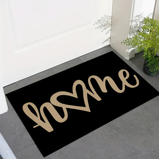 A Heart-Shaped Washable Doormat, Suitable for Entryways, Bathrooms, Living Rooms, Laundry Rooms, Home Decor, And Spring Decoration