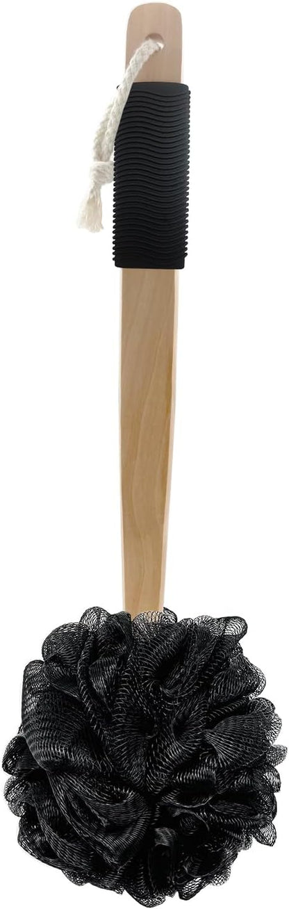 Amazon Basics Exfoliating Loofah Brush, Body Scrubber for Shower, Bath Sponge
