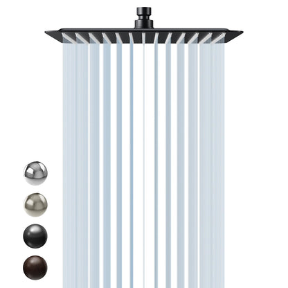 SR SUN RISE 12 Inch Brass Rain Shower Head Oil Rubbed Bronze High Pressure Rainfall Showerhead Water Saving