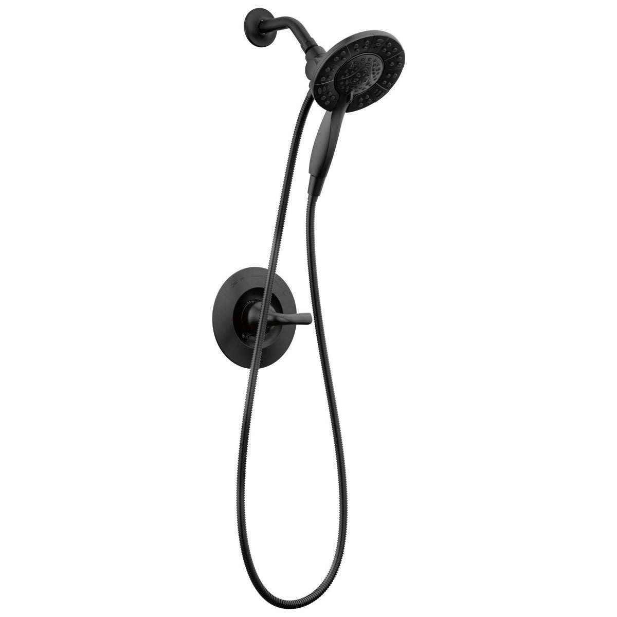 Delta Arvo 14 Series Brushed Nickel Shower Faucet Set with In2ition 2-in-1 Dual Shower Head with HandHeld Spray Combo, Valve Trim Kit, SpotShield Stainless 142840-SP-I (Valve Included)