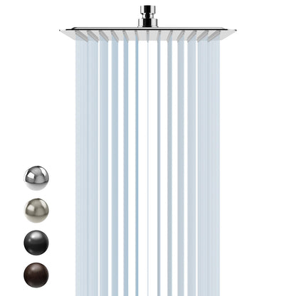 SR SUN RISE 12 Inch Brass Rain Shower Head Oil Rubbed Bronze High Pressure Rainfall Showerhead Water Saving