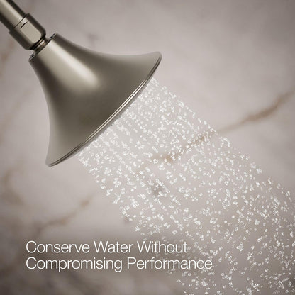 KOHLER 10282-AK-BN Forté® Single-function showerhead, 2.5 GPM, Corrosion Resistant Finish, Vibrant Brushed Nickel