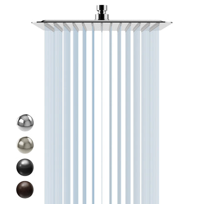 SR SUN RISE 12 Inch Brass Rain Shower Head Oil Rubbed Bronze High Pressure Rainfall Showerhead Water Saving