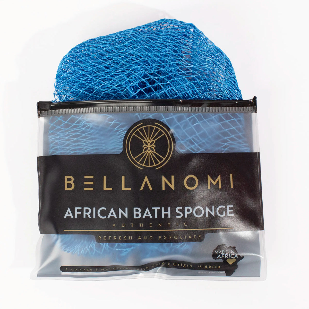 African Exfoliating Net Sponge, Authentic Ethically Sourced from Nigeria Body Scrubber