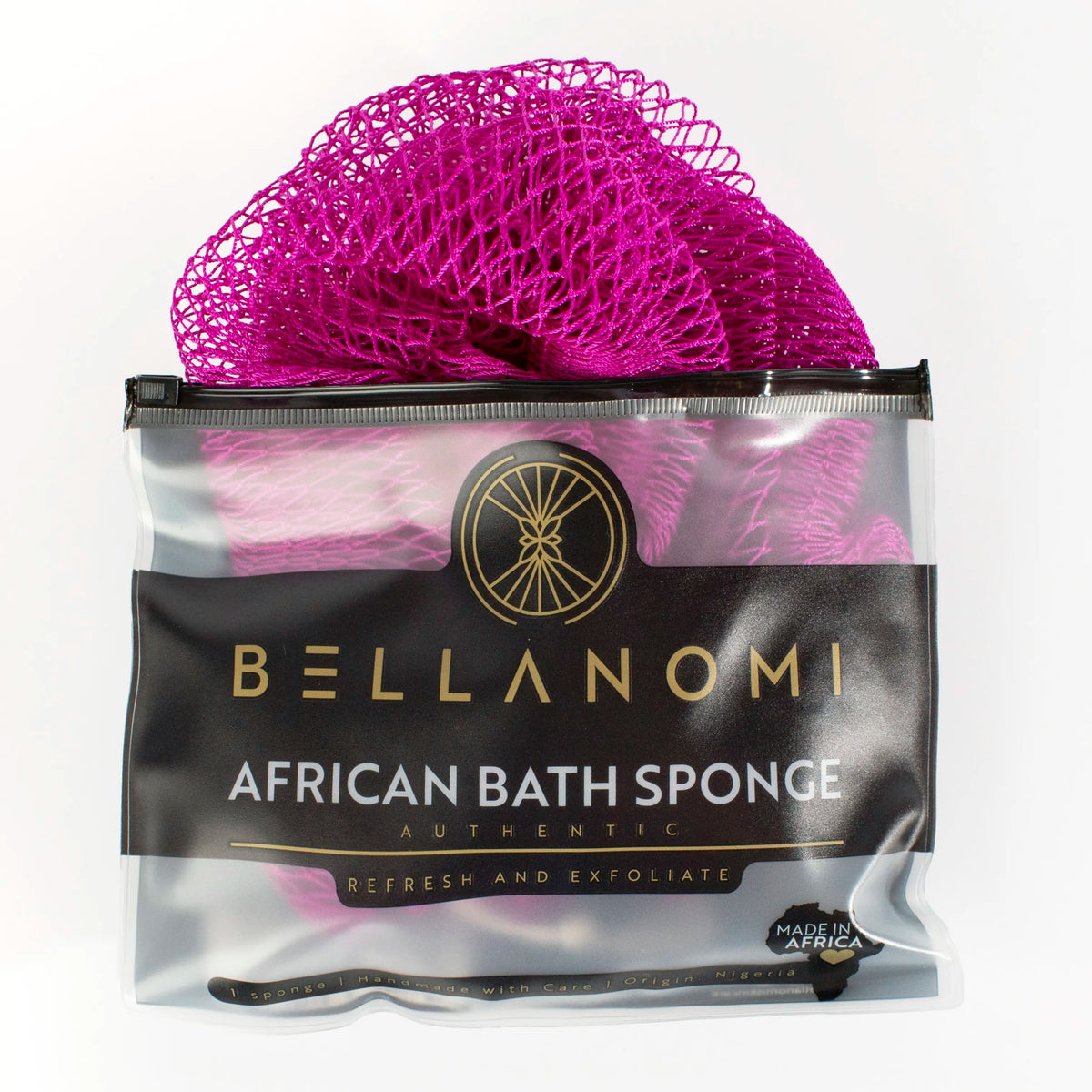 African Exfoliating Net Sponge, Authentic Ethically Sourced from Nigeria Body Scrubber