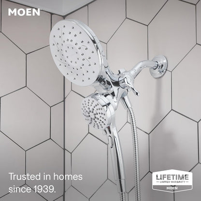 Moen 26009 Engage Magnetix Chrome 2-in-1 Rain Shower Head & Handshower