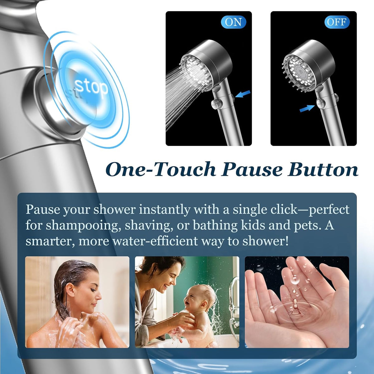 FEELSO Filtered Shower Head with Handheld, High Pressure Shower Filter Head