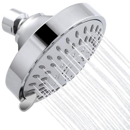 AISOSO High Pressure Rain Shower Head 2PCS 5 Modes 4.1 Inch Chrome