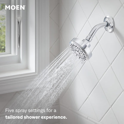 Moen Ignite Chrome Five-function Shower Head With 2.5 GPM High-Pressure Spray, 20090