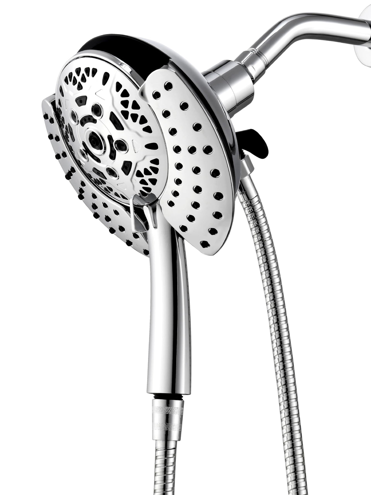 INAVAMZ 2 in 1 Shower Head with Handheld Combo High Pressure Silver 1.8 GPM