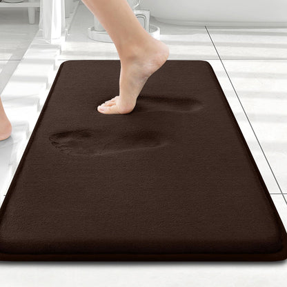 Smiry Memory Foam Bath Mat 30x20, Extra Soft and Absorbent Bathroom Rugs