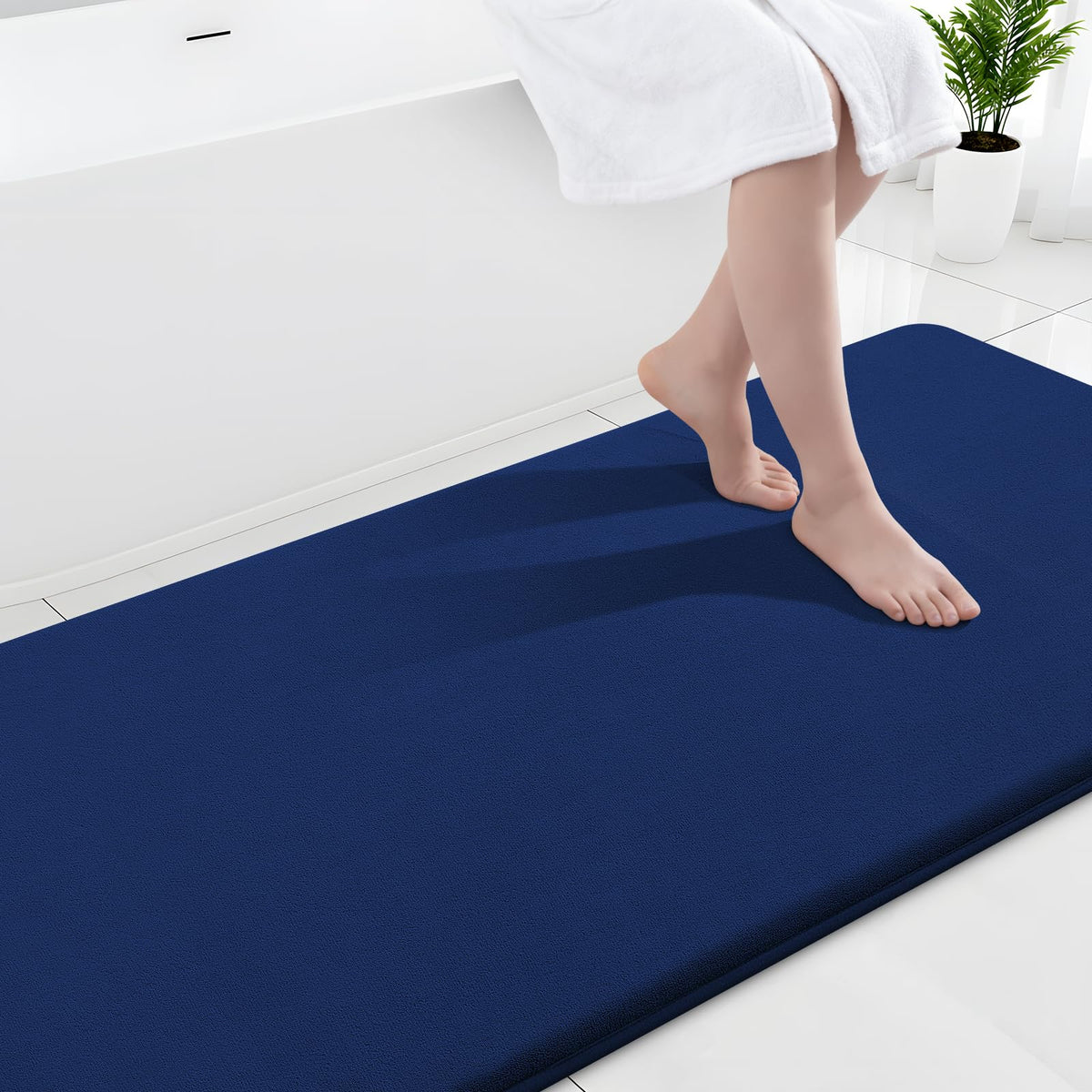 Smiry Memory Foam Bath Mat 30x20, Extra Soft and Absorbent Bathroom Rugs