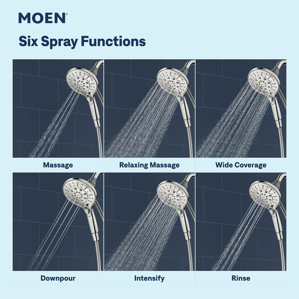 Moen Engage Spot Resist Brushed Nickel Handheld Showerhead