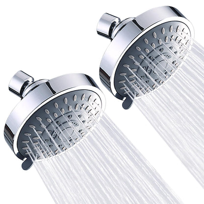 AISOSO High Pressure Rain Shower Head 5 Modes Showerhead 4.1 Inch Chrome