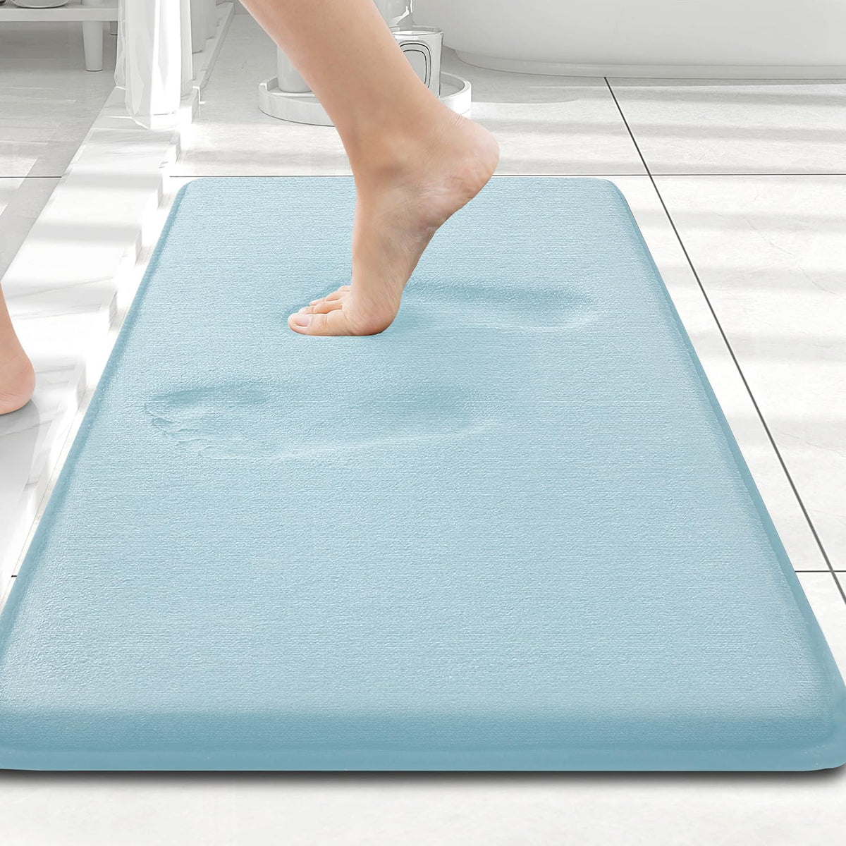 Smiry Memory Foam Bath Mat 30x20, Extra Soft and Absorbent Bathroom Rugs