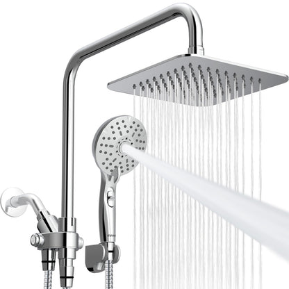 Ryamen Dual Shower Head Combo, 8'' Rain Shower Head with Handheld Spray