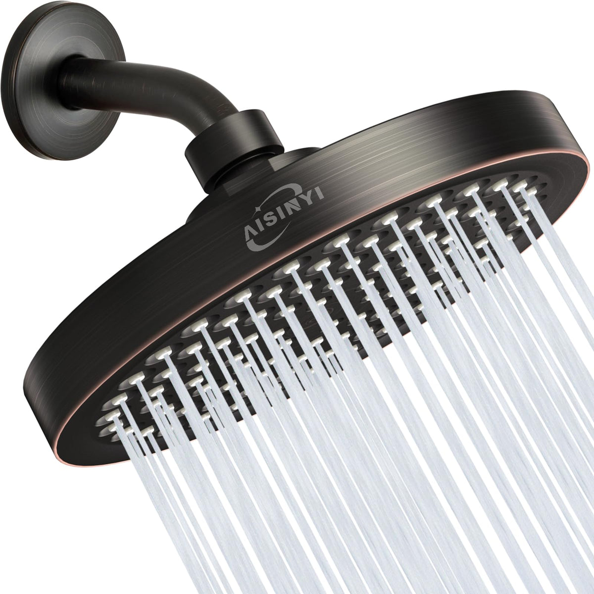 6" High Pressure Rain Shower Head, Luxury Polished Chrome Finish