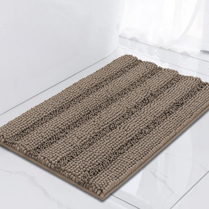 Turquoize Bathroom Runner Rug 17"x47", Soft Absorbent Chenille Bath Rug