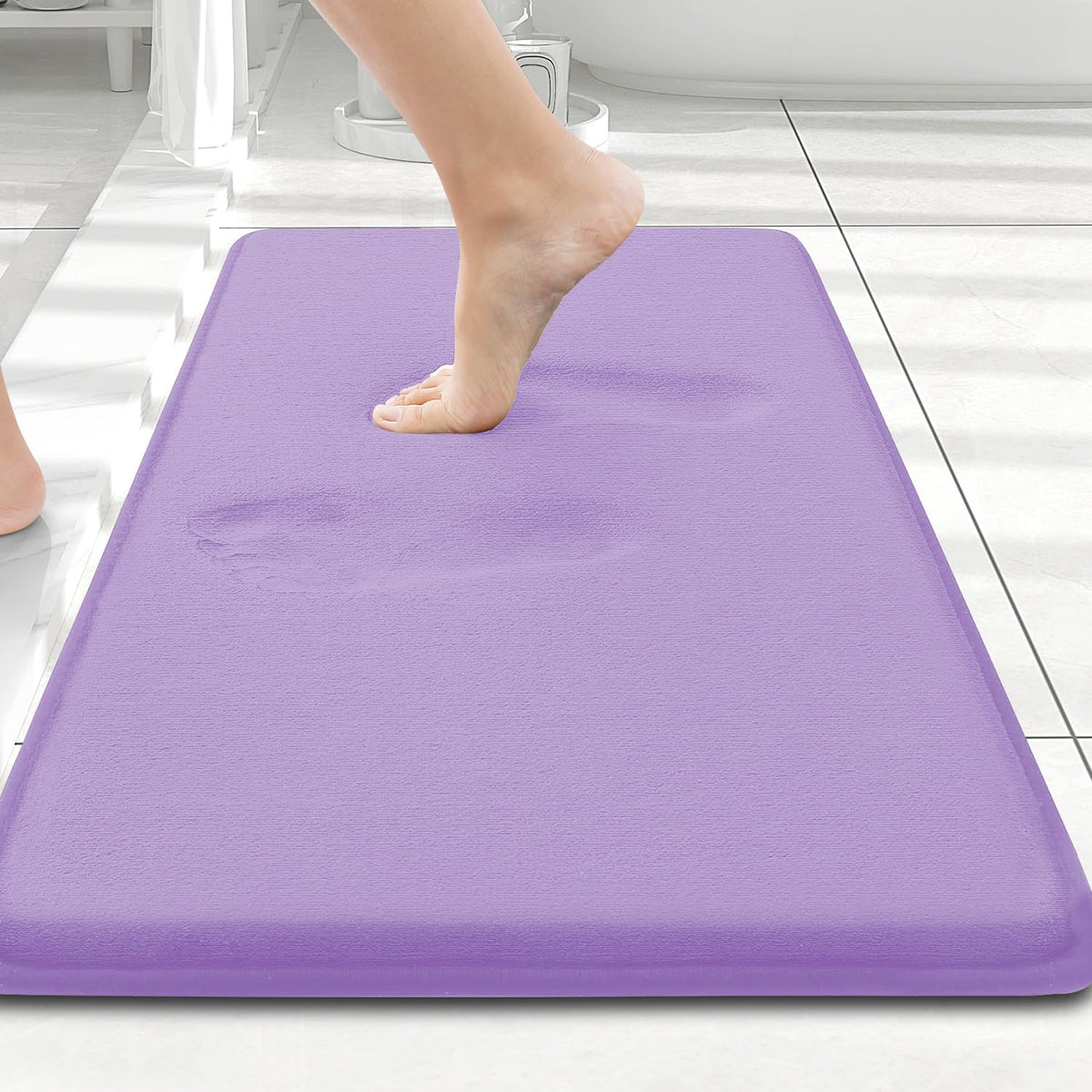 Smiry Memory Foam Bath Mat 30x20, Extra Soft and Absorbent Bathroom Rugs