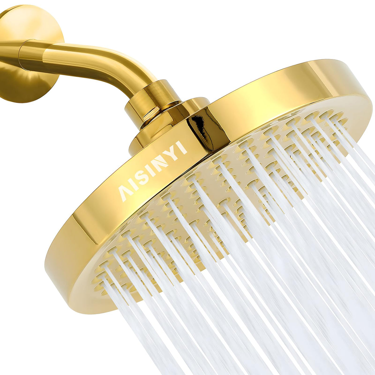 6" High Pressure Rain Shower Head, Luxury Polished Chrome Finish