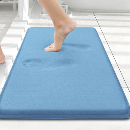 Smiry Memory Foam Bath Mat 30x20, Extra Soft and Absorbent Bathroom Rugs