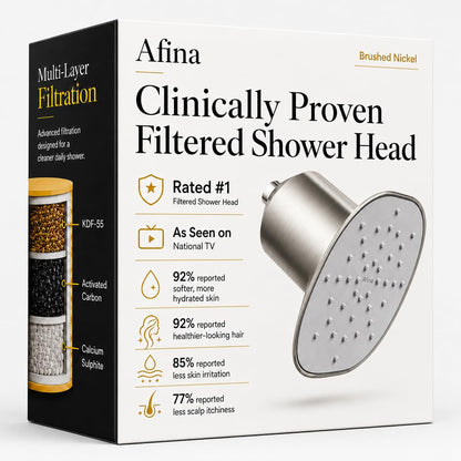 Afina Filtered Shower Head, High Pressure Rainfall (Chrome)