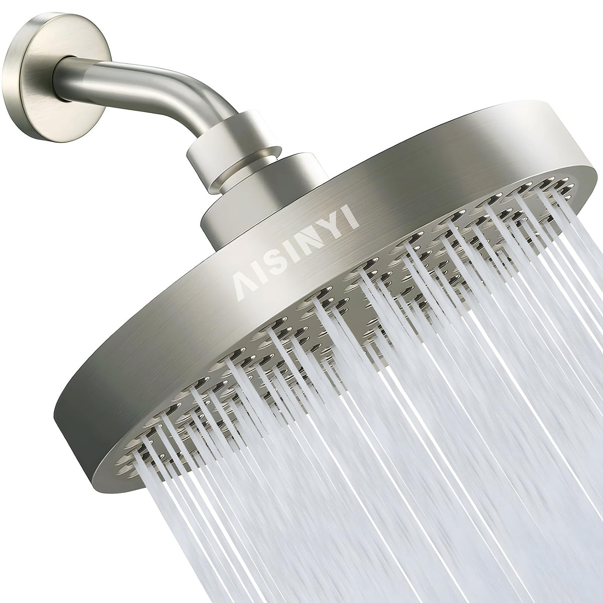 6" High Pressure Rain Shower Head, Luxury Polished Chrome Finish