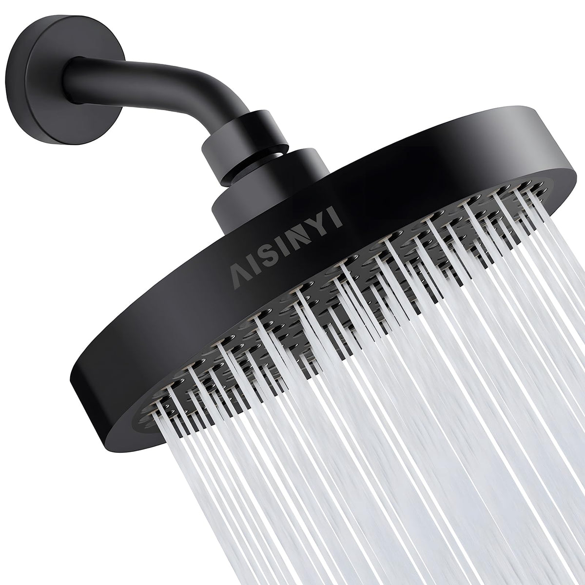 6" High Pressure Rain Shower Head, Luxury Polished Chrome Finish
