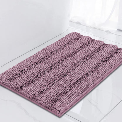 Turquoize Bathroom Runner Rug 17"x47", Soft Absorbent Chenille Bath Rug