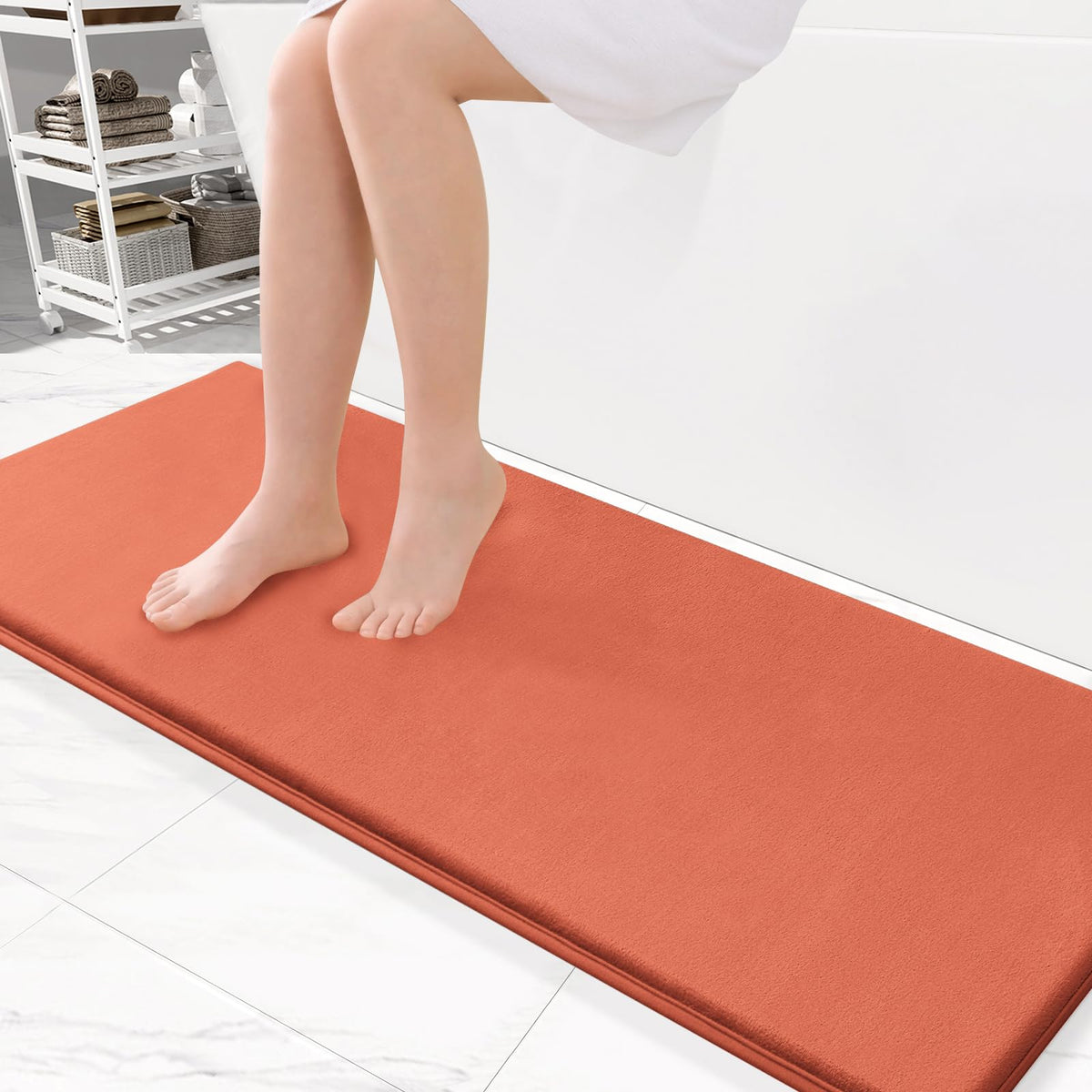 Smiry Memory Foam Bath Mat 30x20, Extra Soft and Absorbent Bathroom Rugs